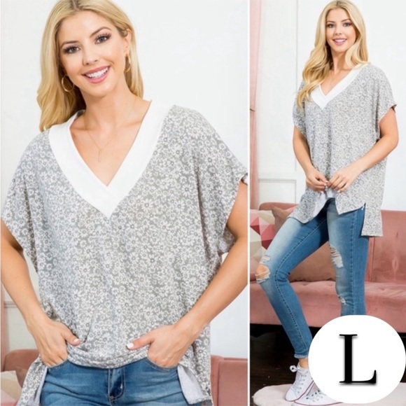 Lovely J Tops - LOVELY J LOOSE FIT TOP